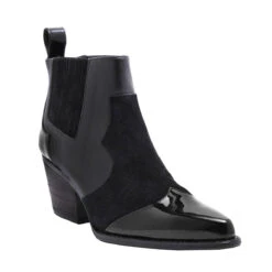 MADDIE 60 - Negro Regina Romero Zapato Bota Botin Tacon Bajo Para Dama En Piel -Ofertas Pasos Y Bolsos Tienda Regina Romero Botin Maddie Charol Negro 2 0cde0768 84cd 4a05 9b0c eb31c001e596