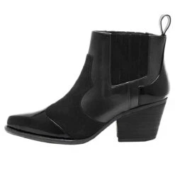 MADDIE 60 - Negro Regina Romero Zapato Bota Botin Tacon Bajo Para Dama En Piel -Ofertas Pasos Y Bolsos Tienda Regina Romero Botin Maddie Charol Negro 3 a3fb887f 8701 41b6 b9fa 992c77cdd173