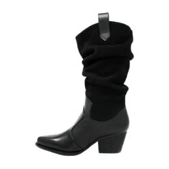 MADELEINE 60 - Negro Regina Romero Zapato Bota Botin Tacon Bajo Para Dama En Piel -Ofertas Pasos Y Bolsos Tienda Regina Romero Botin Madeleine Piel Ante Negro 3