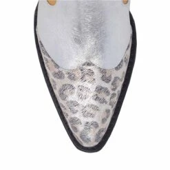 MADDIE 60 Edicion Limitada - Plata Regina Romero Zapato Bota Botin Tacon Bajo Para Dama En Piel -Ofertas Pasos Y Bolsos Tienda Regina Romero Botin Vaquero Maddie Edicion Especial Mix Cheetah Plata 4 a00c6902 49fa 4f3b 900f afc6e59e0967