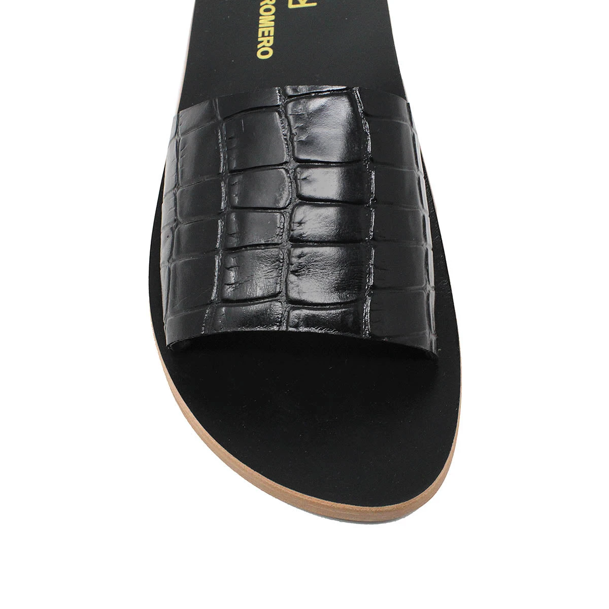 ALMA - Negro Regina Romero Resort Zapato Sandalia De Piso Para Dama En Piel 5 ALMA - Negro Regina Romero Resort Zapato Sandalia De Piso Para Dama En Piel - Imagen 5