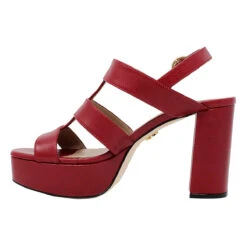 LAUREN 95 - Rojo Regina Romero Zapato Sandalia Plataforma Tacon Alto Para Dama En Piel -Ofertas Pasos Y Bolsos Tienda Regina Romero Sandalia Platafotma Lauren Piel Rojo 3 4460f3b4 4851 4b55 ab70 e8f1f614486c