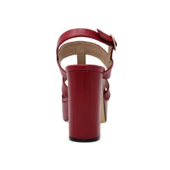 LAUREN 95 - Rojo Regina Romero Zapato Sandalia Plataforma Tacon Alto Para Dama En Piel -Ofertas Pasos Y Bolsos Tienda Regina Romero Sandalia Platafotma Lauren Piel Rojo 4 8c41dd2d de78 4f85 8fc2 57635b3a9ed8