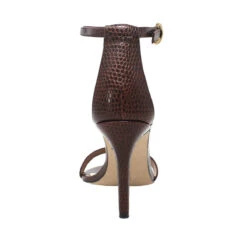 CLAUDINE 85 - Cafe Regina Romero Zapato Sandalia Zapatilla Tacon Alto Para Dama En Piel -Ofertas Pasos Y Bolsos Tienda Regina Romero Zapatilla Sandalia Claudina Lizard Cafe 4 ce6c50e4 d842 457d 8307 ca0df4a33c20