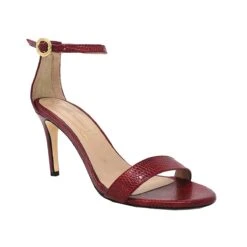 CLAUDINE 85 - Rojo Regina Romero Zapato Sandalia Tacon Alto Para Dama En Piel -Ofertas Pasos Y Bolsos Tienda Regina Romero Zapatilla Sandalia Claudina Lizard Rojo 2 c5a01eec 2419 4cfb 8a38 02a5e8c2ca74