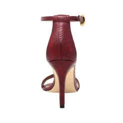 CLAUDINE 85 - Rojo Regina Romero Zapato Sandalia Tacon Alto Para Dama En Piel -Ofertas Pasos Y Bolsos Tienda Regina Romero Zapatilla Sandalia Claudina Lizard Rojo 4 2a733a35 38a7 4f92 acdc c3b4a91fa226