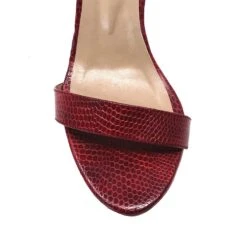 CLAUDINE 85 - Rojo Regina Romero Zapato Sandalia Tacon Alto Para Dama En Piel -Ofertas Pasos Y Bolsos Tienda Regina Romero Zapatilla Sandalia Claudina Lizard Rojo 5 935dd4b3 37dc 4950 a094 883d6d58e7c7