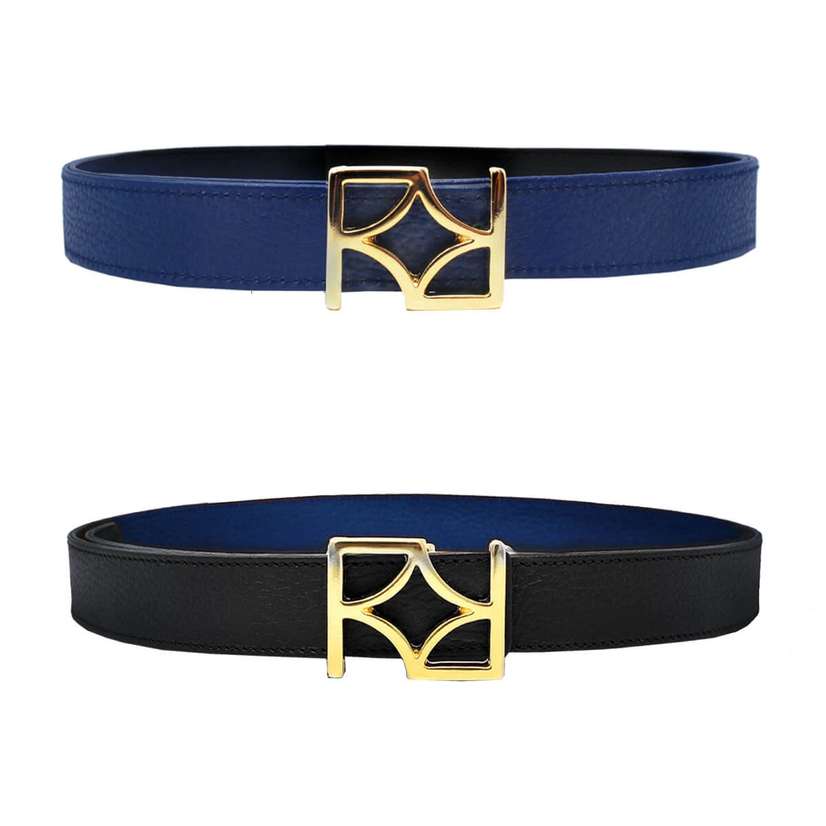 GINA - Negro Y Marino Regina Romero Accesorio Cinturon Para Dama En Piel - Imagen 3