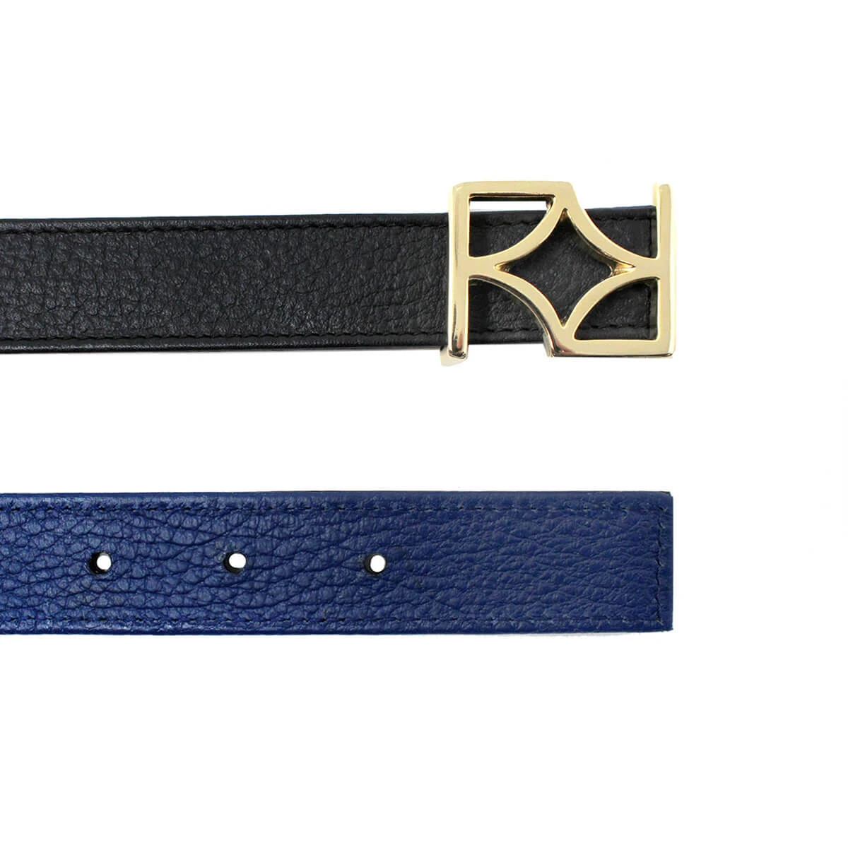 GINA - Negro Y Marino Regina Romero Accesorio Cinturon Para Dama En Piel - Imagen 5