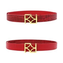 GINA - Rojo Regina Romero Accesorio Cinturon Para Dama En Piel -Ofertas Pasos Y Bolsos Tienda Regina Romero Accesorios Cinturones Gina Piel Croco Rojo 2 a51067bb c6a1 4805 a22a 13d8848b635c