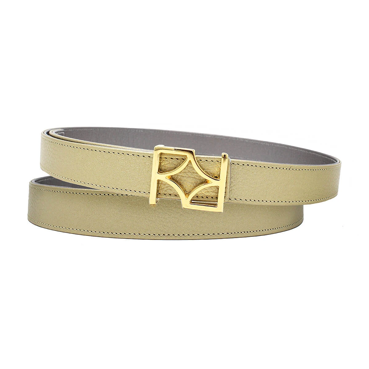 GINA - Oro Claro Y Plata Regina Romero Accesorio Cinturon Para Dama En Piel