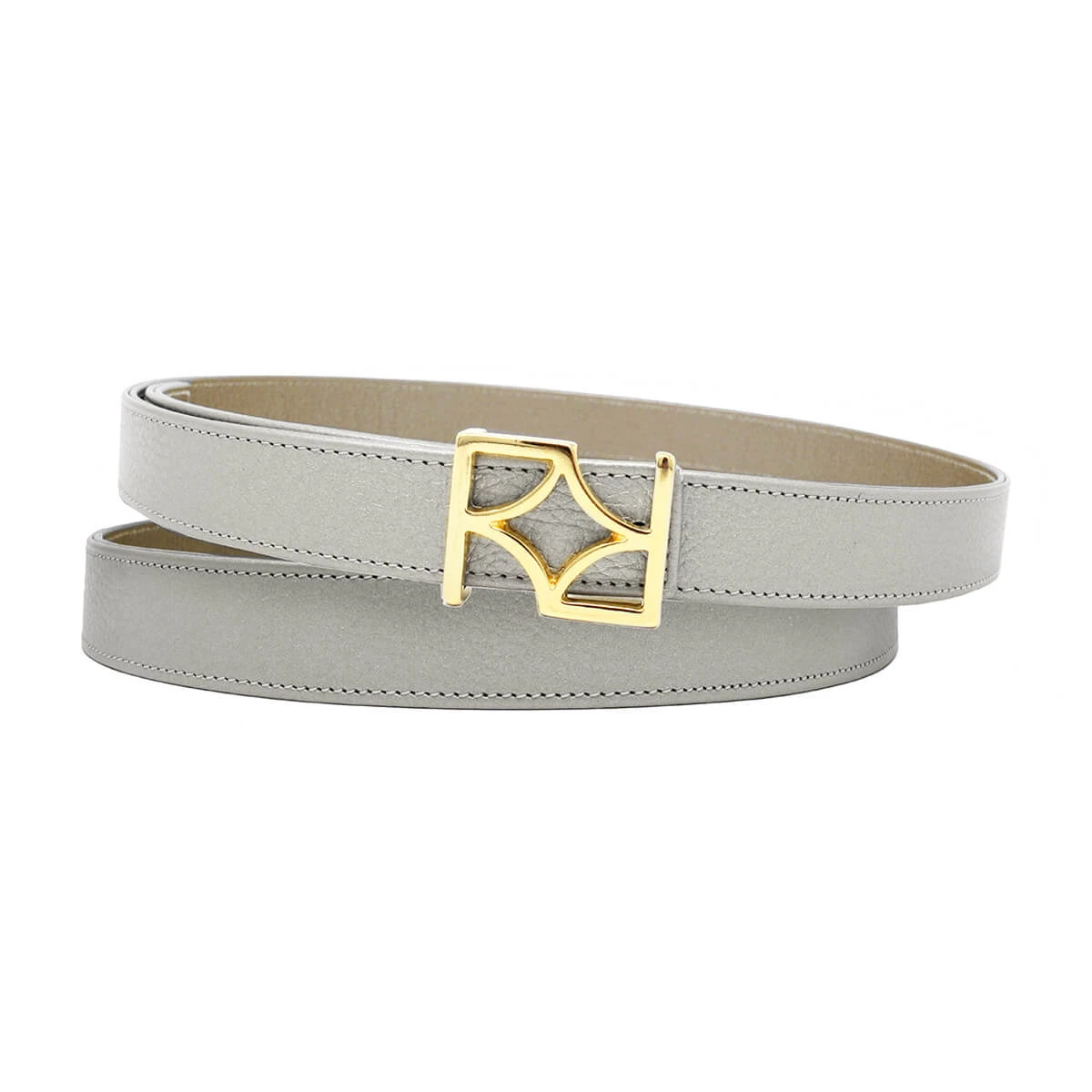 GINA - Oro Claro Y Plata Regina Romero Accesorio Cinturon Para Dama En Piel - Imagen 4