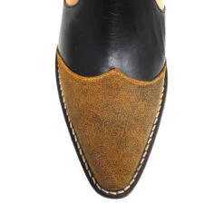 MADDIE 60 Edicion Limitada - Negro Y Miel Regina Romero Zapato Bota Botin Tacon Bajo Para Dama En Piel -Ofertas Pasos Y Bolsos Tienda Regina Romero Bota Botin Maddie Piel Negro Miel 5 cf6b88c3 a17c 4970 9011 1e4286ce6099