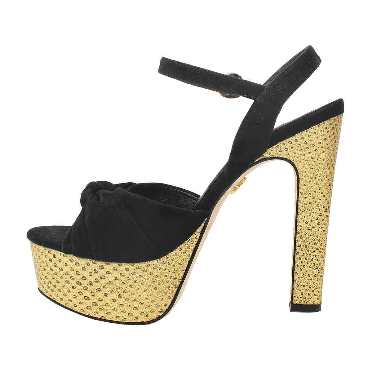 ALEXA 135 - Negro Y Oro Regina Romero Zapato Sandalia Plataforma Tacon Alto Para Dama En Piel 5 ALEXA 135 - Negro Y Oro Regina Romero Zapato Sandalia Plataforma Tacon Alto Para Dama En Piel - Imagen 5