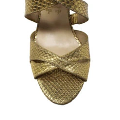 JANIS 125 - Oro Regina Romero Zapato Sandalia Plataforma Tacon Alto Para Dama En Piel -Ofertas Pasos Y Bolsos Tienda Regina Romero Plataforma Sandalia Janis 125 Piel Cobra Oro 5 d4f9deb4 4a0c 476d bc63 1142f5ccd97e