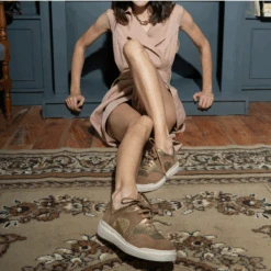 MARIA 35 - Oro Regina Romero Zapato Tenis Urbano Sport Para Dama En Piel -Ofertas Pasos Y Bolsos Tienda Regina Romero Tenis Urbano Maria Piel Cobra Oro 7 08f22289 f5ab 4df2 ab51 653b0b6f0cb6