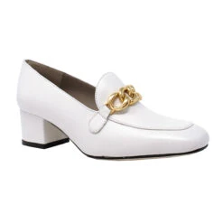 KALI 40 - Blanco Regina Romero Zapato Zapatilla Tacon Bajo Para Dama En Piel -Ofertas Pasos Y Bolsos Tienda Regina Romero Zapatilla Mocasin Kali 40 Piel Blanco 2
