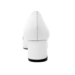 KALI 40 - Blanco Regina Romero Zapato Zapatilla Tacon Bajo Para Dama En Piel -Ofertas Pasos Y Bolsos Tienda Regina Romero Zapatilla Mocasin Kali 40 Piel Blanco 4