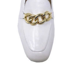 KALI 40 - Blanco Regina Romero Zapato Zapatilla Tacon Bajo Para Dama En Piel -Ofertas Pasos Y Bolsos Tienda Regina Romero Zapatilla Mocasin Kali 40 Piel Blanco 5