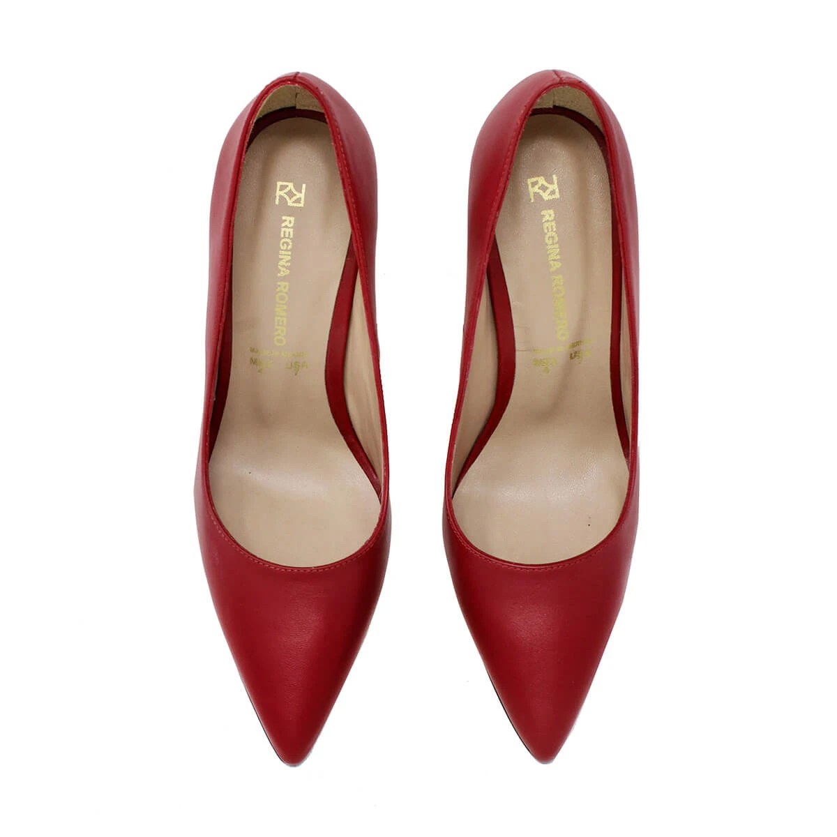 REGINA PUMP 105 - Rojo Regina Romero Zapato Zapatilla Tacon Alto Para Dama En Piel 4 REGINA PUMP 105 - Rojo Regina Romero Zapato Zapatilla Tacon Alto Para Dama En Piel - Imagen 4