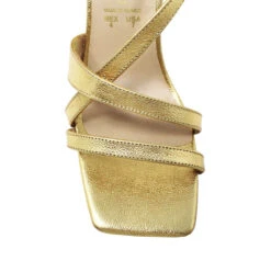PIA 100 - Oro Regina Romero Zapato Sandalia Zapatilla Tacon Alto Para Dama En Piel -Ofertas Pasos Y Bolsos Tienda Regina Romero Zapatilla Sandalia Pia Piel Oro 4 9c75bb41 e194 410c 9fab 1611e7a816dc