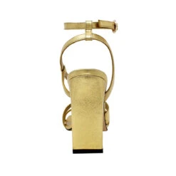 PIA 100 - Oro Regina Romero Zapato Sandalia Zapatilla Tacon Alto Para Dama En Piel -Ofertas Pasos Y Bolsos Tienda Regina Romero Zapatilla Sandalia Pia Piel Oro 5 206d7185 11f7 40d4 a3b4 375b357ae495