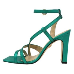 PIA 100 - Esmeralda Regina Romero Zapato Sandalia Zapatilla Tacon Alto Para Dama En Piel -Ofertas Pasos Y Bolsos Tienda Regina Romero Zapatilla Sandalia Pia Piel Verde Esmeralda 3 380db5a9 9291 4729 84ca 810843c3824c