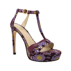 PITA 125 - Uva Regina Romero Zapato Sandalia Plataforma Tacon Alto Para Dama En Piel -Ofertas Pasos Y Bolsos Tienda Regina Romero Zapatilla Sandalia Pita Piel Snake Uva Ante Uva 2 b5d2d471 e796 4a71 b4ce cf752ef57714