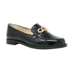 CONY - Charol Negro Regina Romero Zapato Mocasin De Piso Para Dama En Piel -Ofertas Pasos Y Bolsos Tienda Regina Romero Zapato Mocasin Cony Croco Charol Negro 2 fd985feb 1215 4212 9267 8519055defdf
