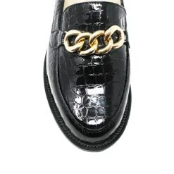 CONY - Charol Negro Regina Romero Zapato Mocasin De Piso Para Dama En Piel -Ofertas Pasos Y Bolsos Tienda Regina Romero Zapato Mocasin Cony Croco Charol Negro 5 1579b9ba 5fee 404e 84f1 e361703be890