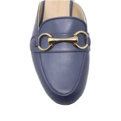 CINDY - Azul Royal Regina Romero Zapato Flat Mule De Piso Para Dama En Piel -Ofertas Pasos Y Bolsos Tienda Regina Romero Zapato Mule Cindy Piel Azul Royal 5 890b6ad2 5f6f 48d5 ab47 268856e43fca