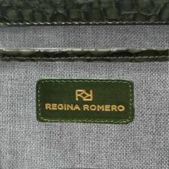 SELINA - Khaki Regina Romero Accesorio Bolso Para Dama En Piel -Ofertas Pasos Y Bolsos Tienda Regina Romero accesorio bolso Selina croco khaki piel 8