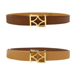 GINA - Camel Y Tan Regina Romero Accesorio Cinturon Para Dama En Piel -Ofertas Pasos Y Bolsos Tienda Regina Romero accesorio cinturon Gina camel tan pie 3