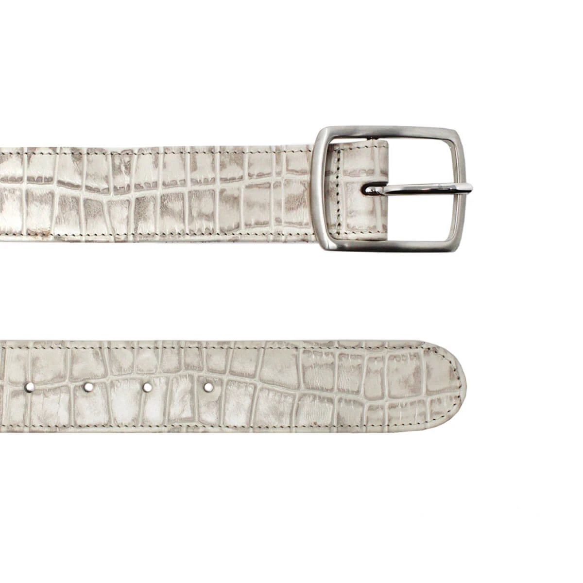 MAR - Arena Con Plata Regina Romero Accesorio Cinturon Para Dama En Piel - Imagen 2