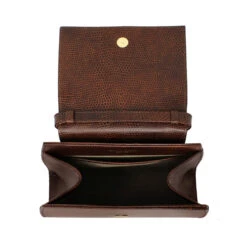 AIMEE - Cafe Regina Romero Accesorio Bolso Para Dama En Piel -Ofertas Pasos Y Bolsos Tienda Regina Romero accesorios bolso Aimee lizard cafe piel 4