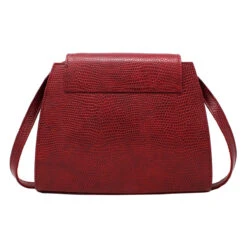 AIMEE - Rojo Regina Romero Accesorio Bolso Para Dama En Piel -Ofertas Pasos Y Bolsos Tienda Regina Romero accesorios bolso Aimee lizard rojo piel 3