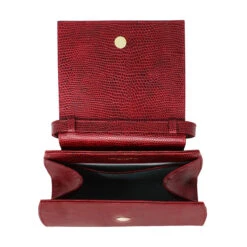 AIMEE - Rojo Regina Romero Accesorio Bolso Para Dama En Piel -Ofertas Pasos Y Bolsos Tienda Regina Romero accesorios bolso Aimee lizard rojo piel 4