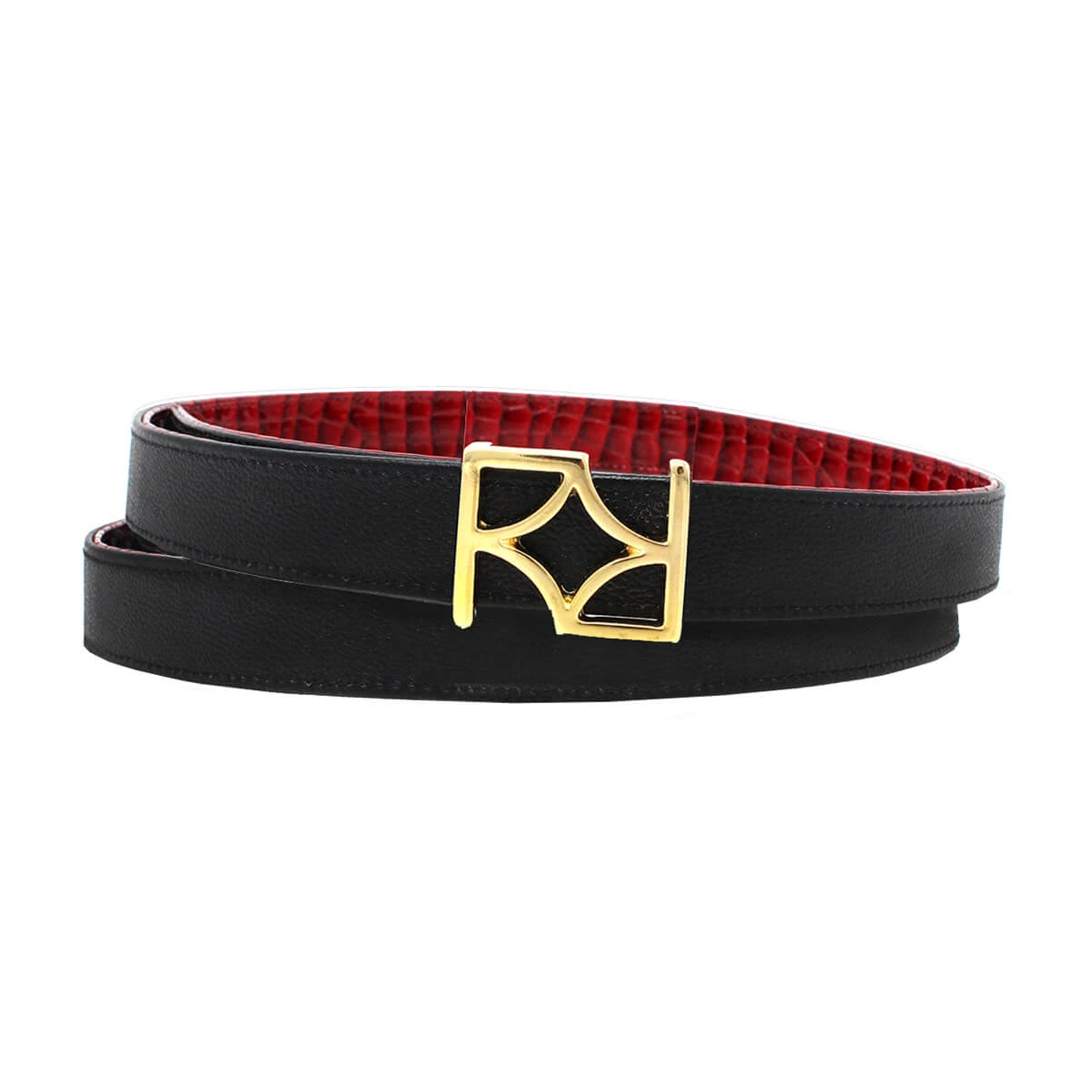 GINA - Charol Rojo Y Piel Negro Regina Romero Accesorio Cinturon Para Dama En Piel 3 GINA - Charol Rojo Y Piel Negro Regina Romero Accesorio Cinturon Para Dama En Piel - Imagen 3