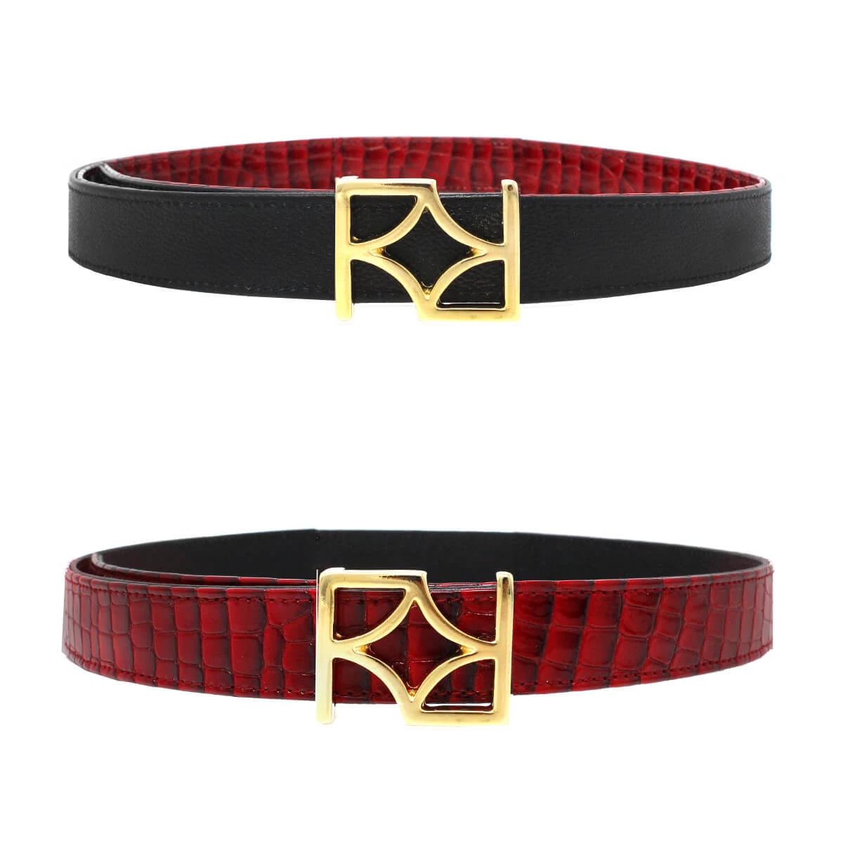 GINA - Charol Rojo Y Piel Negro Regina Romero Accesorio Cinturon Para Dama En Piel 2 GINA - Charol Rojo Y Piel Negro Regina Romero Accesorio Cinturon Para Dama En Piel - Imagen 2