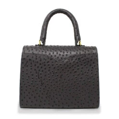 SELINA - Gris Obscuro Regina Romero Accesorio Bolso Para Dama En Piel -Ofertas Pasos Y Bolsos Tienda Regina Romero bolso Selina avestruzgris piel 3