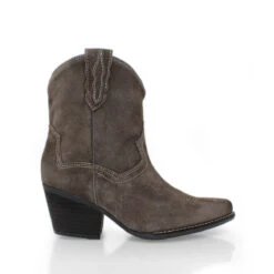 SIERRA 60 - Concreto Regina Romero Zapato Bota Botin Tacon Bajo Para Dama En Piel