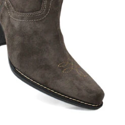 SIERRA 60 - Concreto Regina Romero Zapato Bota Botin Tacon Bajo Para Dama En Piel -Ofertas Pasos Y Bolsos Tienda Regina Romero bota botin vaquera Sierra concreto piel 6