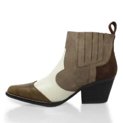 MADDIE 60 Edicion Limitada - Olivo Y Topo Romero Zapato Bota Botin Tacon Bajo Para Dama En Piel 10 MADDIE 60 Edicion Limitada - Olivo Y Topo Romero Zapato Bota Botin Tacon Bajo Para Dama En Piel -Ofertas Pasos Y Bolsos Tienda Regina Romero bota botin vaquero Maddie olivo topo piel 4