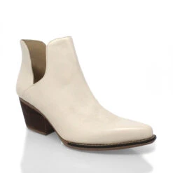 ISSA 60 - Latte Regina Romero Zapato Bota Botin Tacon Bajo Para Dama En Piel -Ofertas Pasos Y Bolsos Tienda Regina Romero bota botinvaquero Issa latte piel 4