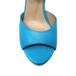SABRINA 135 - Azul Claro Regina Romero Zapato Sandalia Plataforma Tacon Alto Para Dama En Piel -Ofertas Pasos Y Bolsos Tienda Regina Romero plataforma sandalia Sabrina135 piel turquesa 4
