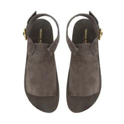 MACARENA - Gamuza Concreto Regina Romero Resort Zapato Sandalia De Piso Para Dama En Piel -Ofertas Pasos Y Bolsos Tienda Regina Romero resort sandalia Macarena concreto piel 6 9dd49c8f a5c7 4928 962d c3e033c54762