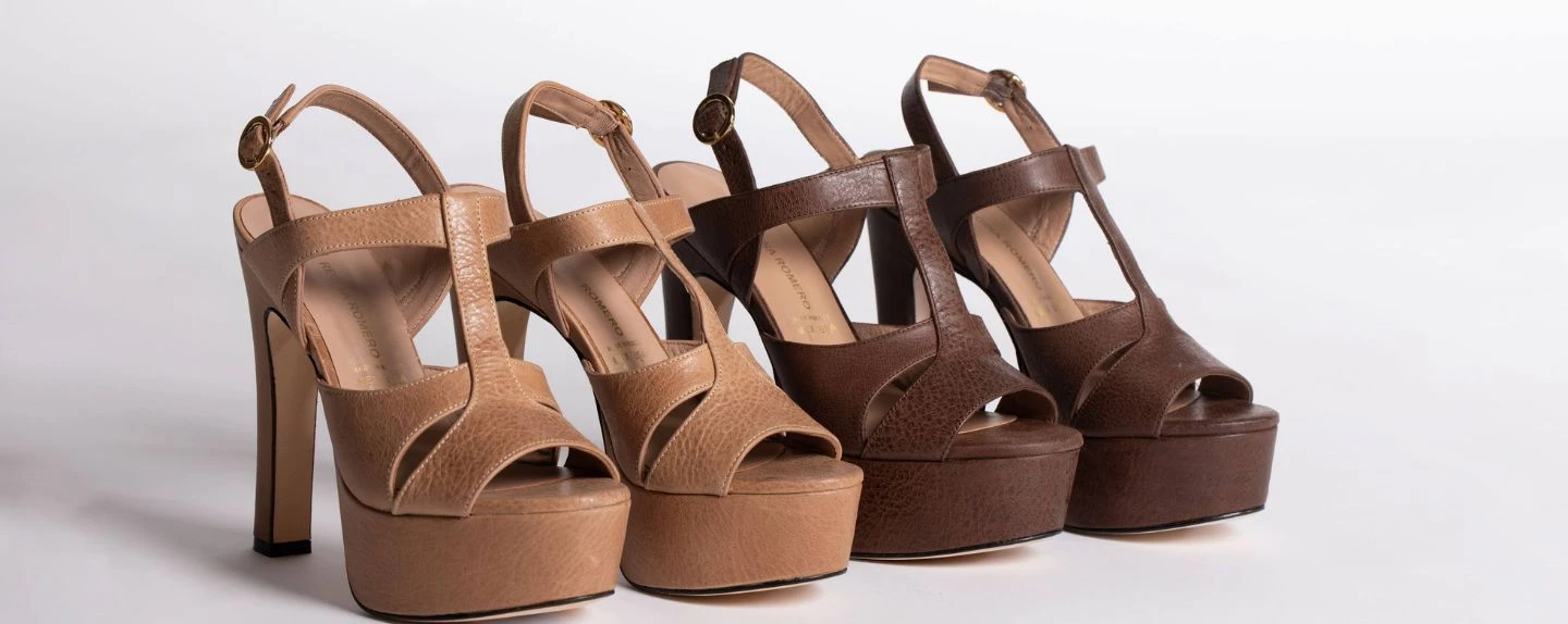 AITANA 135 - Cafe Regina Romero Zapato Sandalia Plataforma Tacon Alto Para Dama En Piel 7 AITANA 135 - Cafe Regina Romero Zapato Sandalia Plataforma Tacon Alto Para Dama En Piel - Imagen 7