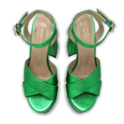 AURA 150 - Verde Metalico Regina Romero Zapato Sandalia Plataforma Tacon Alto Para Dama En Piel 11 AURA 150 - Verde Metalico Regina Romero Zapato Sandalia Plataforma Tacon Alto Para Dama En Piel -Ofertas Pasos Y Bolsos Tienda Regina Romero sandalia plataforma Aura verde piel 2
