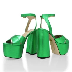 AURA 150 - Verde Metalico Regina Romero Zapato Sandalia Plataforma Tacon Alto Para Dama En Piel 16 AURA 150 - Verde Metalico Regina Romero Zapato Sandalia Plataforma Tacon Alto Para Dama En Piel -Ofertas Pasos Y Bolsos Tienda Regina Romero sandalia plataforma Aura verde piel 7