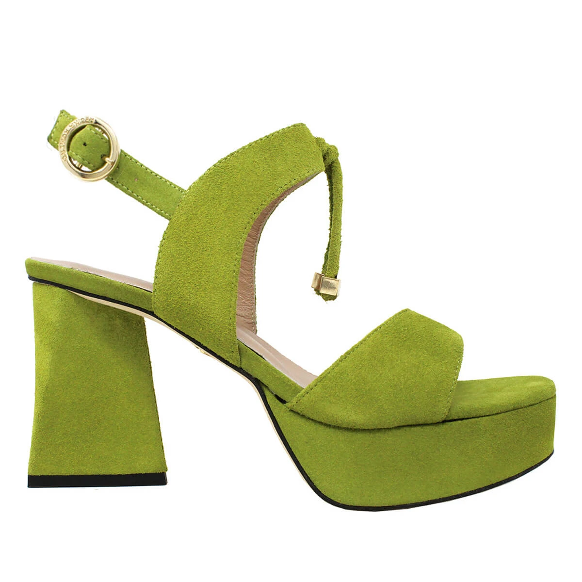 JOANA 95 - Gamuza Verde Limon Regina Romero Zapato Sandalia Plataforma Tacon Alto Para Dama En Piel 1 JOANA 95 - Gamuza Verde Limon Regina Romero Zapato Sandalia Plataforma Tacon Alto Para Dama En Piel